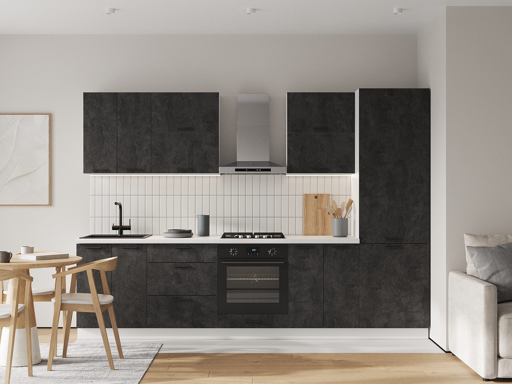 Кухонный гарнитур Модус Кухонный гарнитур прямой 300 см Модус 300 см фото 1