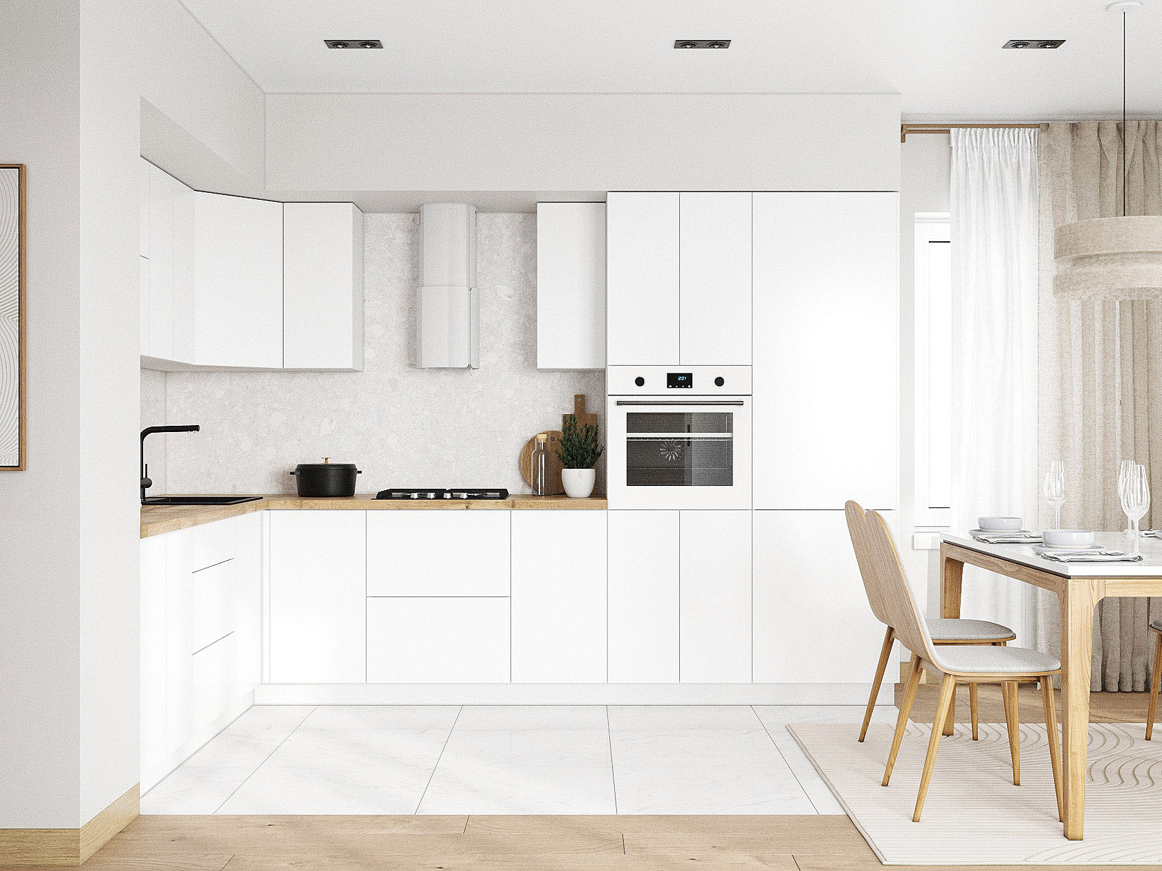 Кухонный гарнитур Модерн Кухонный гарнитур угловой 320х220 см Модерн 320х220 см фото 2