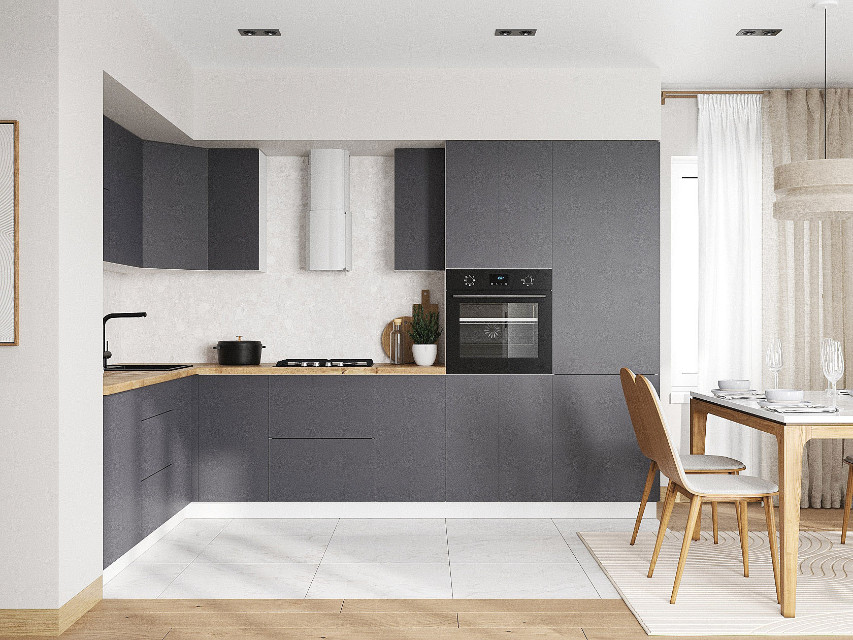 Кухонный гарнитур Модерн Кухонный гарнитур угловой 320х220 см Модерн 320х220 см фото 1