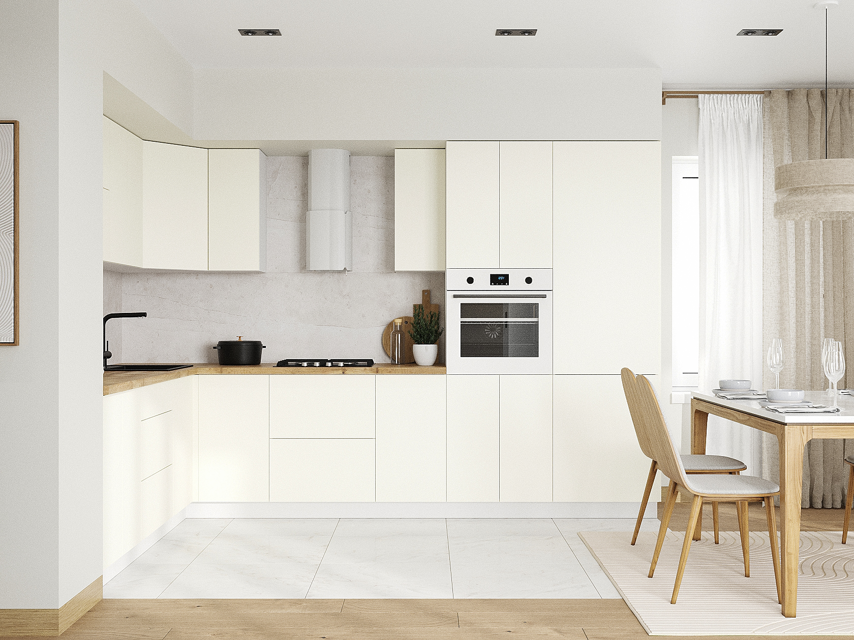 Кухонный гарнитур Модерн Кухонный гарнитур угловой 320х220 см Модерн 320х220 см фото 1