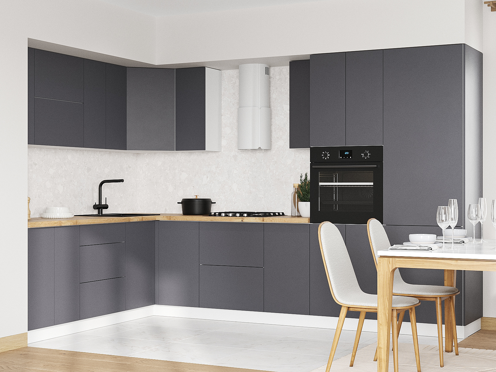 Кухонный гарнитур Модерн Кухонный гарнитур угловой 320х220 см Модерн 320х220 см фото 1