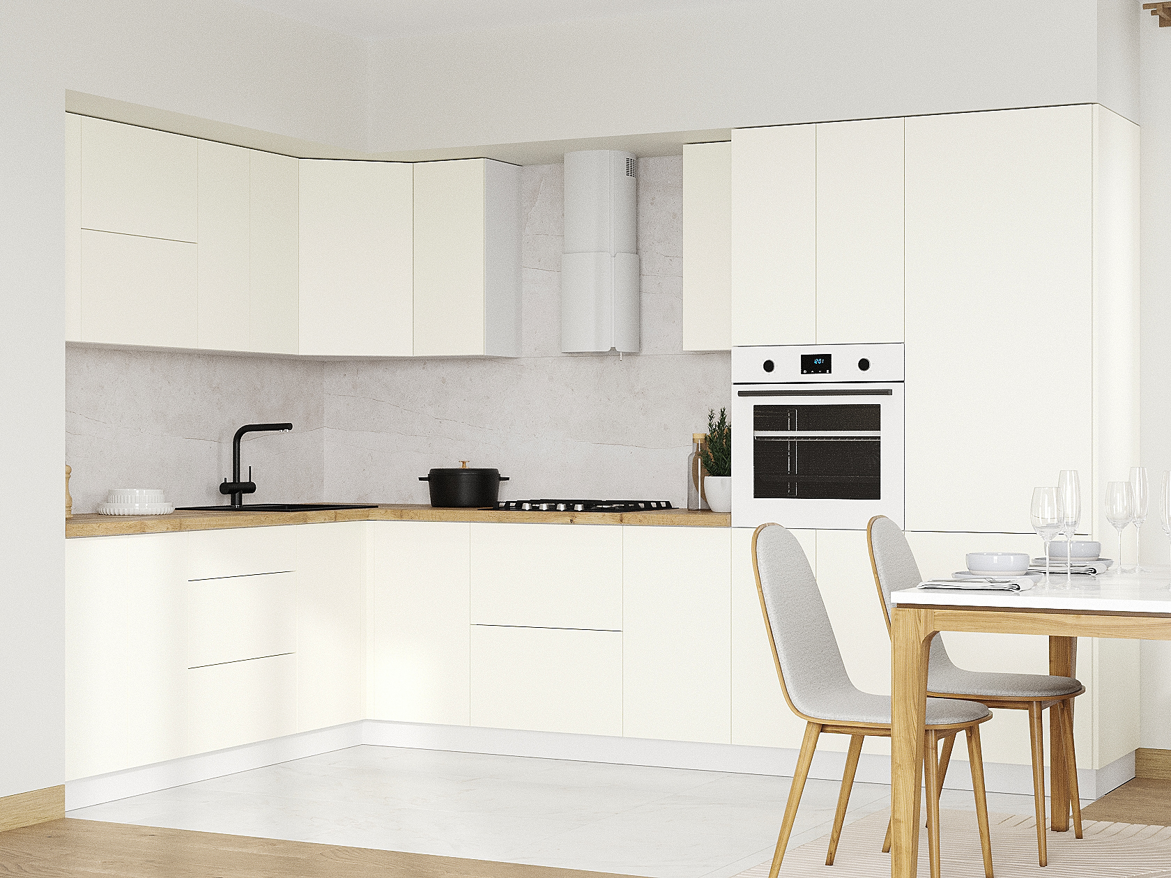 Кухонный гарнитур Модерн Кухонный гарнитур угловой 320х220 см Модерн 320х220 см фото 1