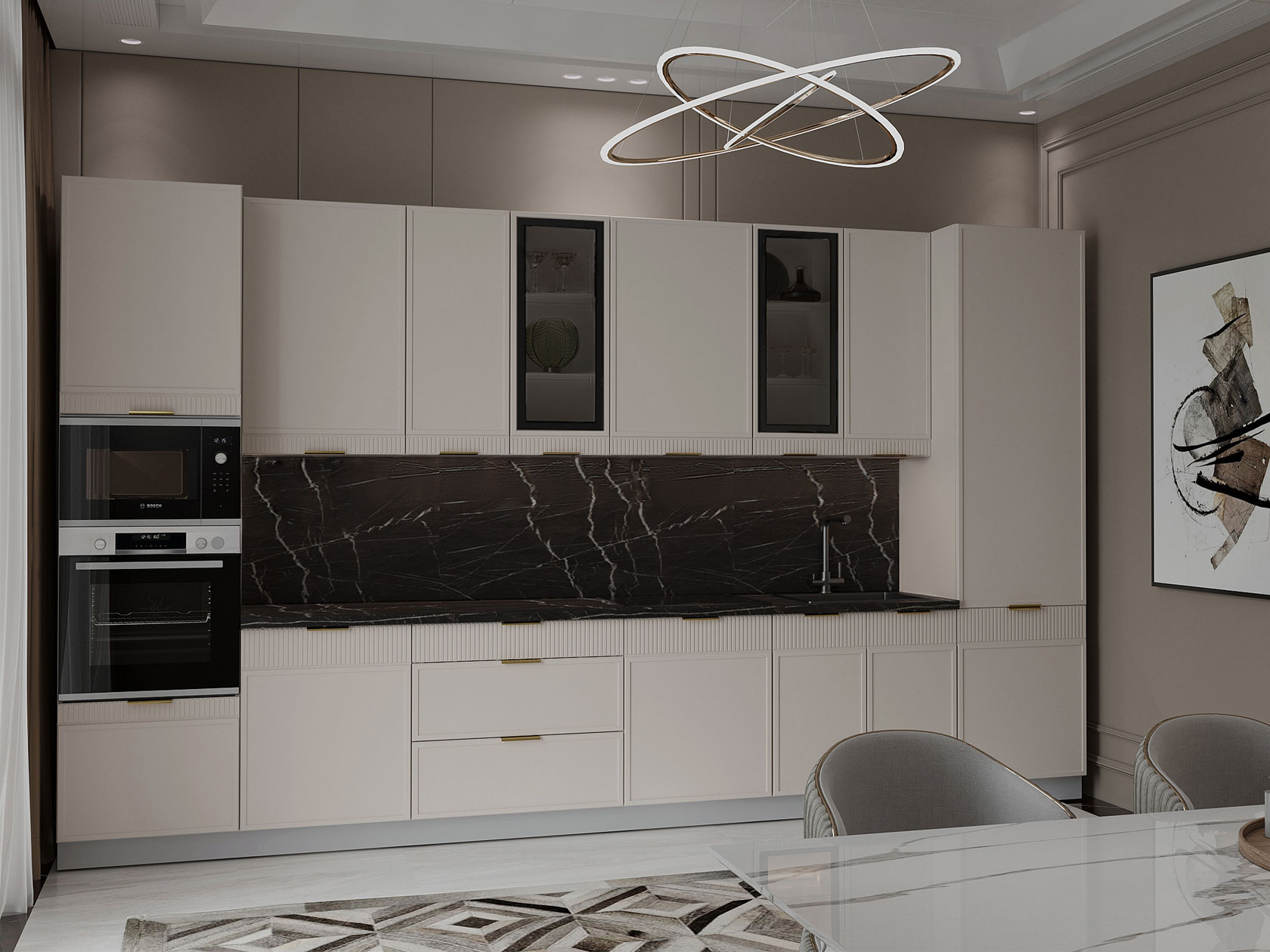 Кухонный гарнитур Берта Кухонный гарнитур прямой 340 см Берта 340 см фото 1