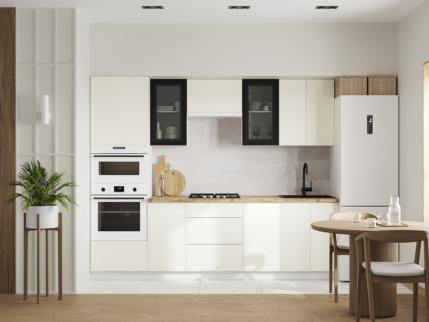 Кухонный гарнитур Модерн Кухонный гарнитур прямой 260 см Модерн 260 см фото 1