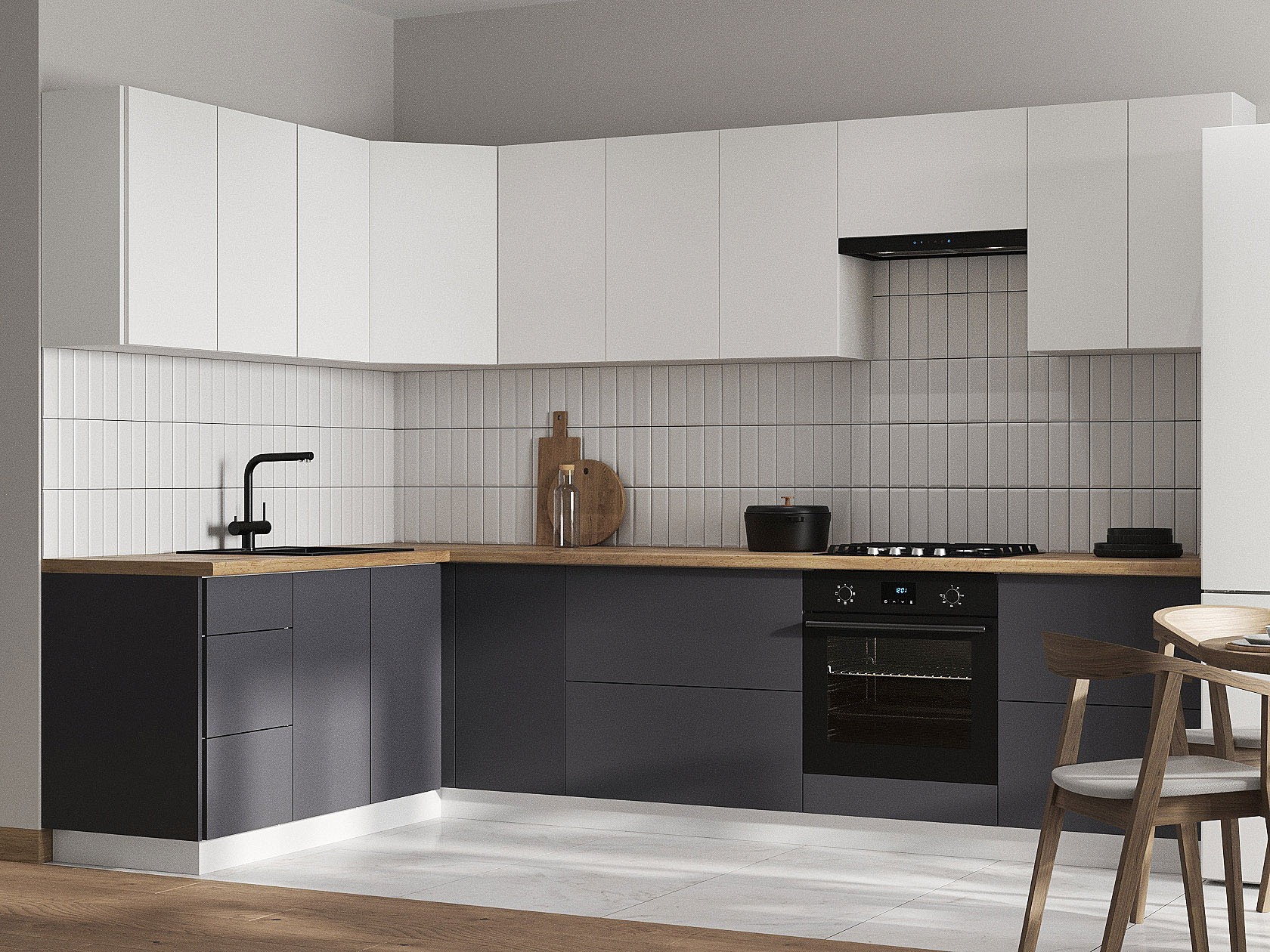 Кухонный гарнитур Модерн Кухонный гарнитур угловой 300х180 см Модерн 300х180 см фото 1