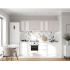 Кухонный гарнитур Аурелио Кухонный гарнитур прямой со стеклом 240 см Аурелио 240 см фото 1