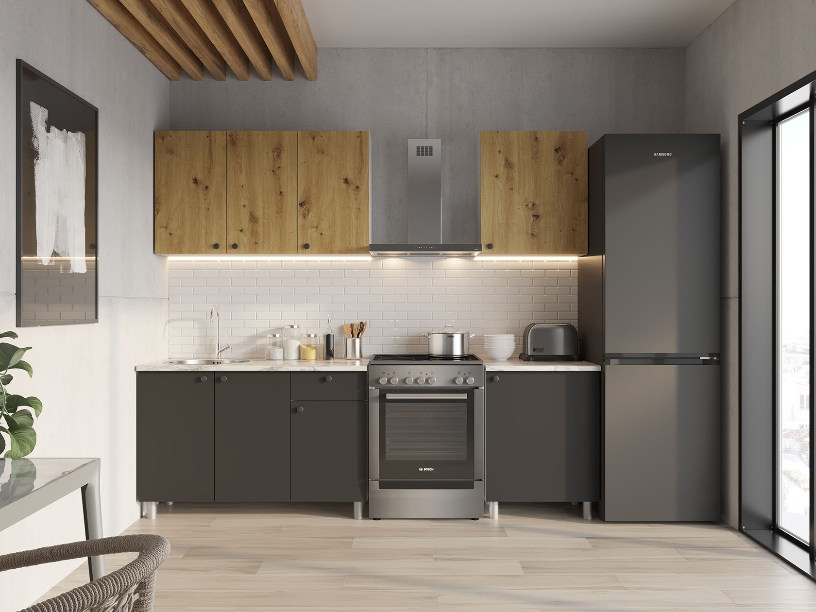 Кухонный гарнитур Лион Кухонный гарнитур прямой 180 см Лион 180 см фото 1 Кухонный гарнитур Лион Кухонный гарнитур прямой 180 см Лион 180 см фото 1