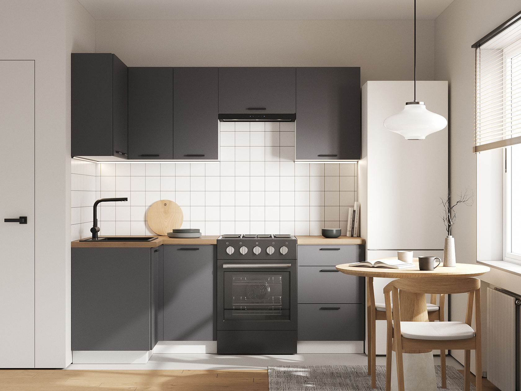 Кухонный гарнитур Модус Кухонный гарнитур угловой 210х100 см Модус 210х100 см фото 1