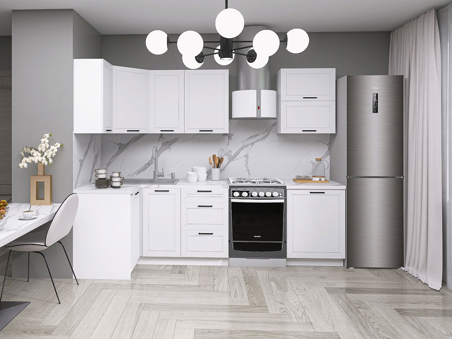 Кухонный гарнитур Вектор Кухонный гарнитур угловой 210 х 100 см Вектор 210х100 см фото 1