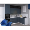 Кухонный гарнитур Кухонный гарнитур Модерн угловой 240 х 160 см со стеклом Модерн 240х160 см фото 2