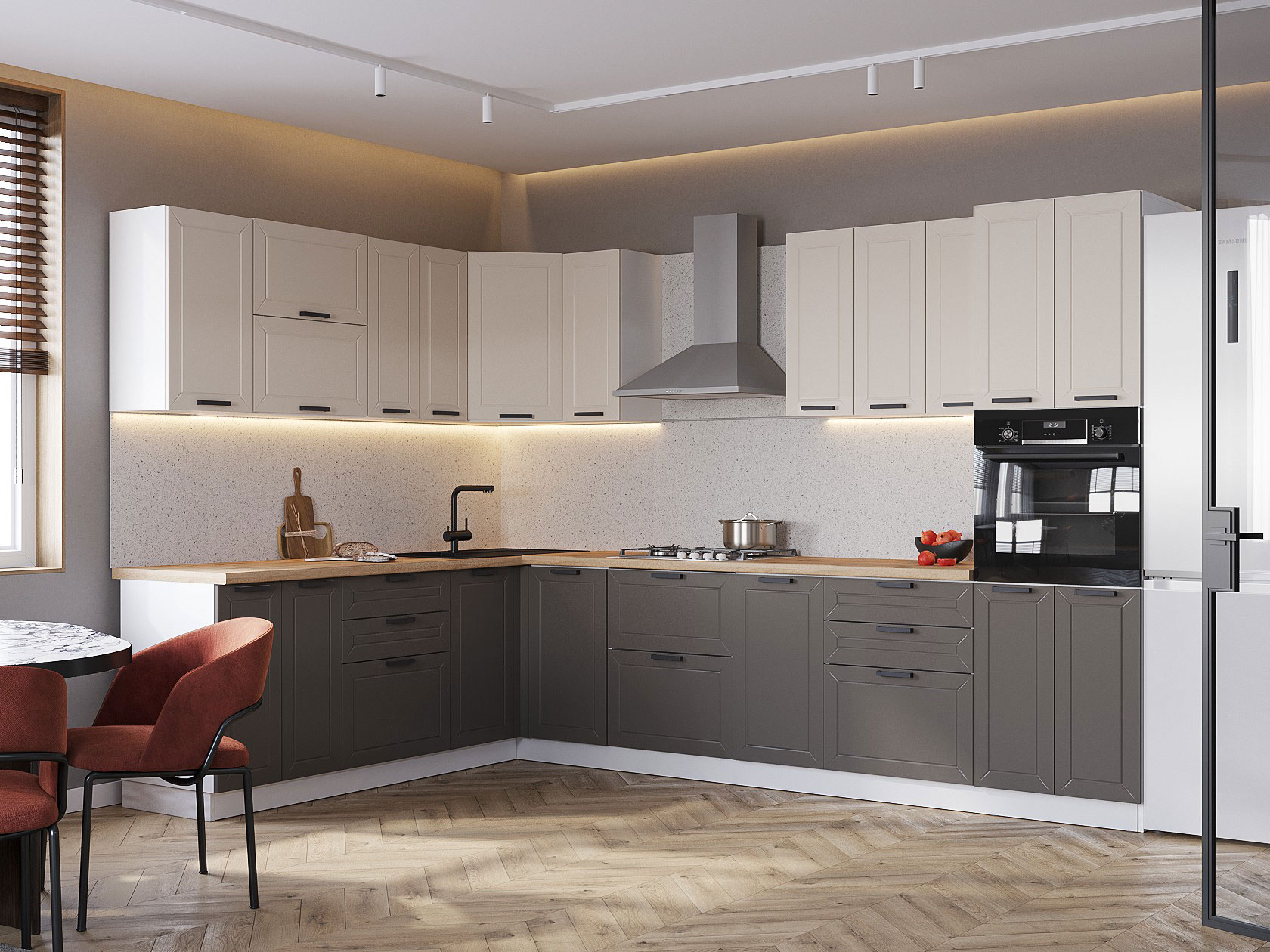 Кухонный гарнитур Оптима Кухонный гарнитур угловой 320х220 см Оптима 320х220 см фото 2