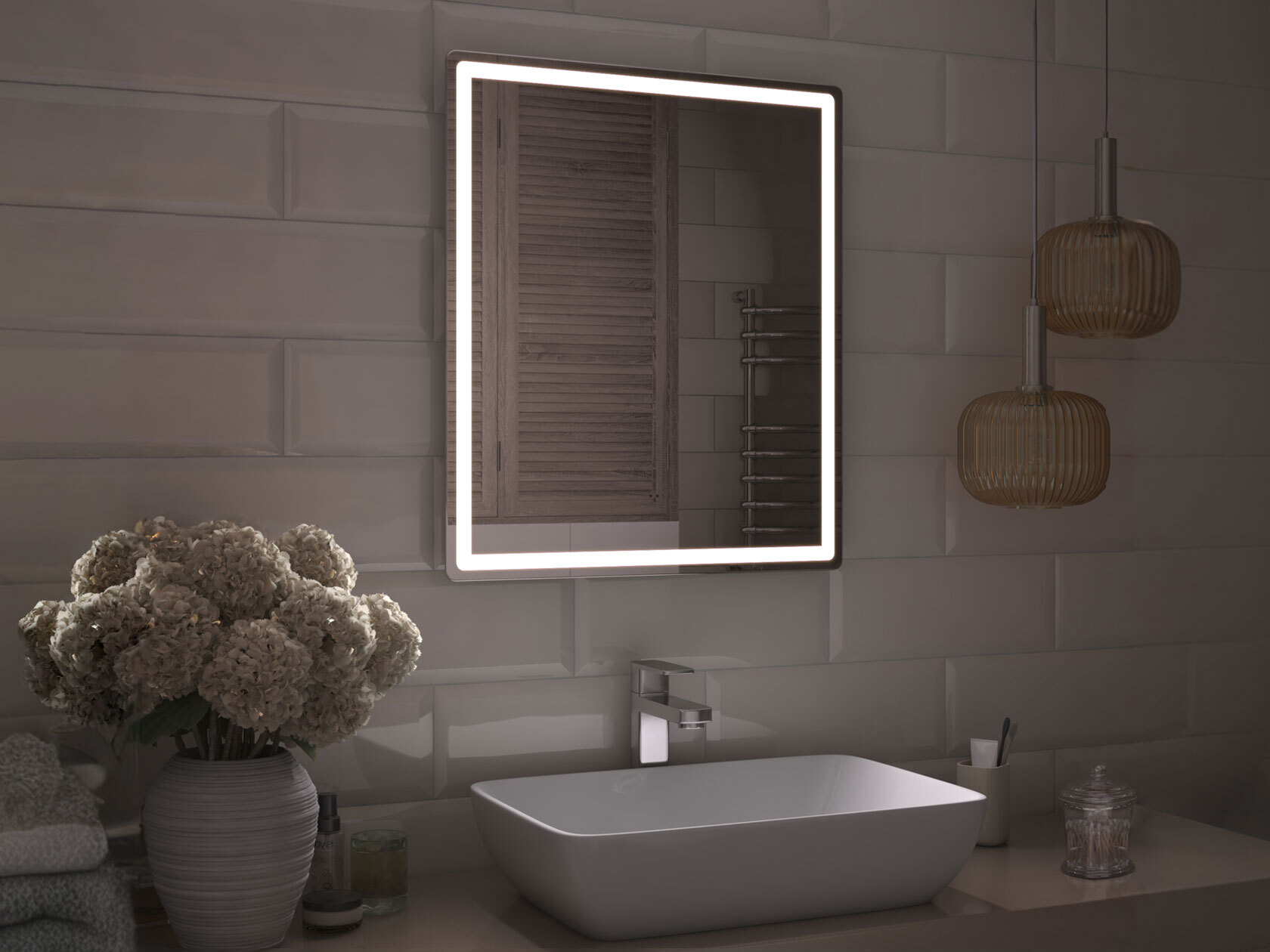 Зеркало LED Зеркало Geometry Comfort / Зеркало Geometry Classic Геометрия фото 1