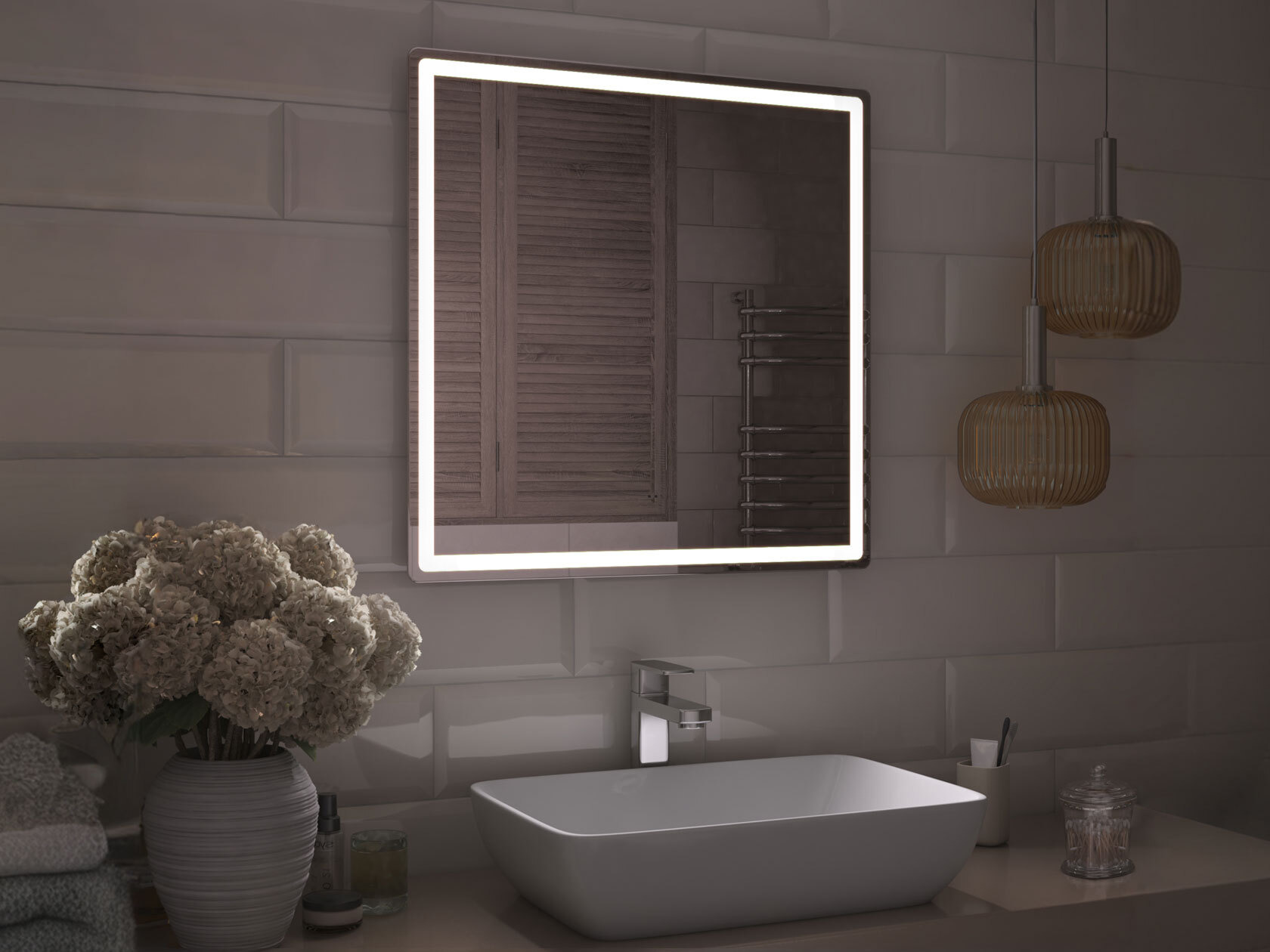 Зеркало LED Зеркало Geometry Comfort / Зеркало Geometry Classic Геометрия фото 1