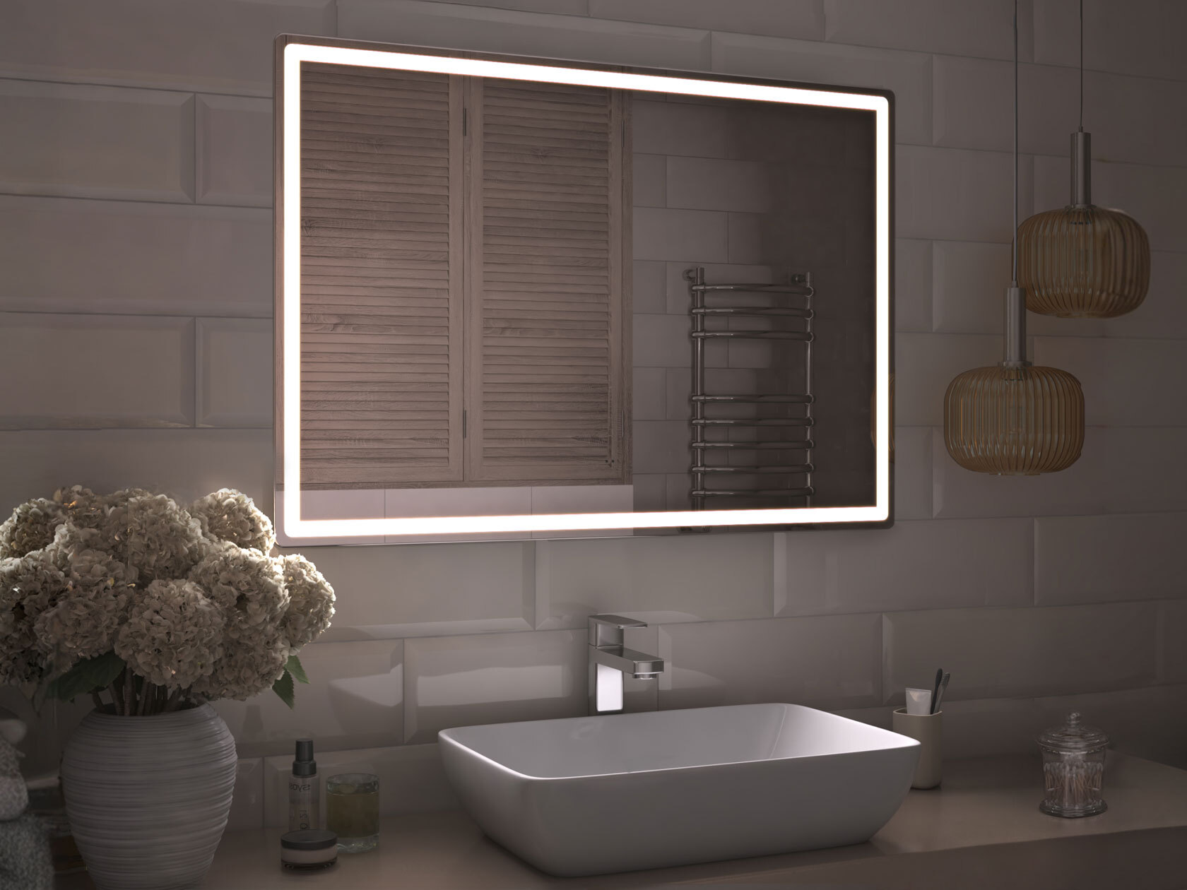 Зеркало LED Зеркало Geometry Comfort / Зеркало Geometry Classic Геометрия фото 1