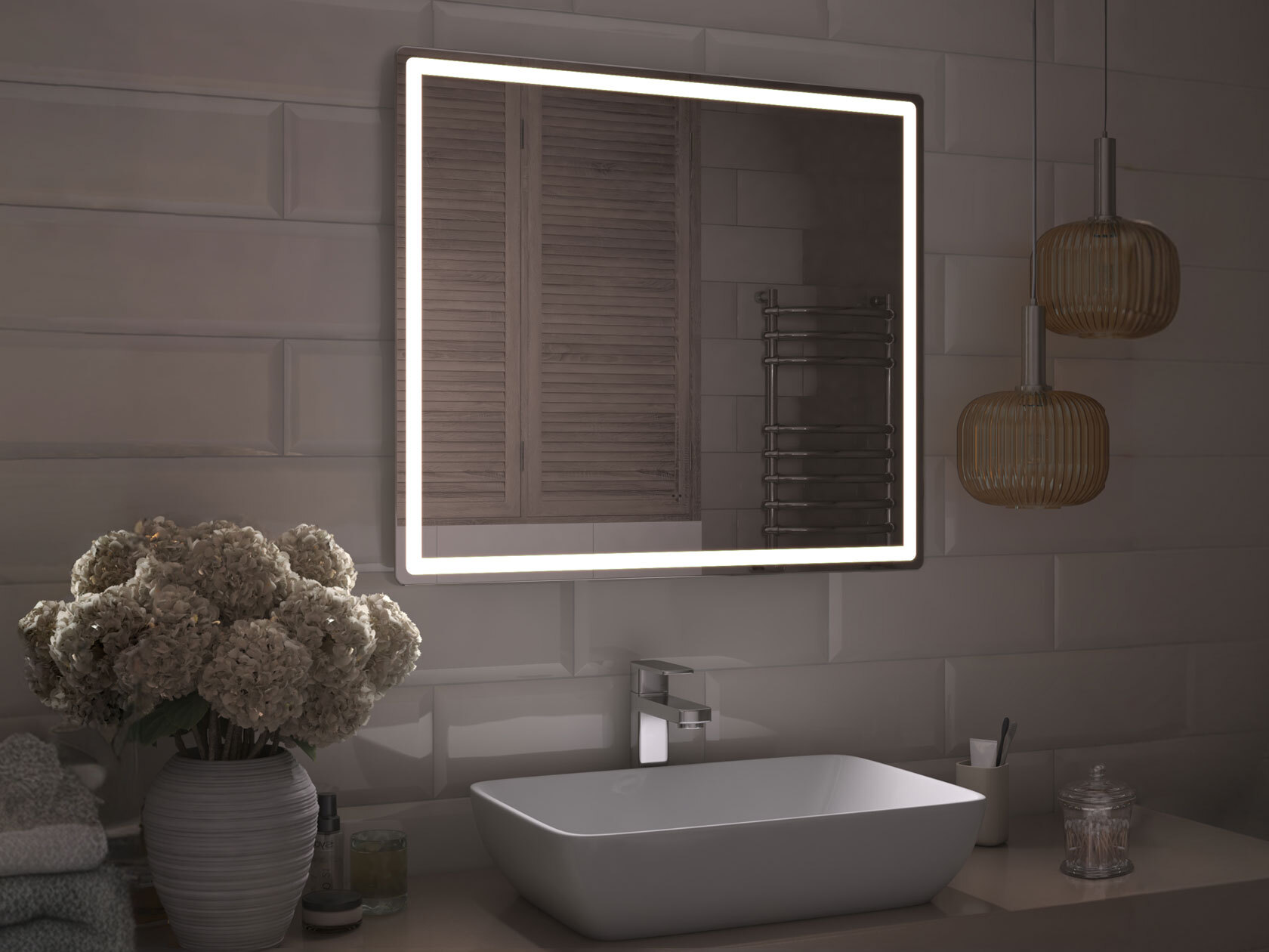 Зеркало LED Зеркало Geometry Comfort / Зеркало Geometry Classic Геометрия фото 1