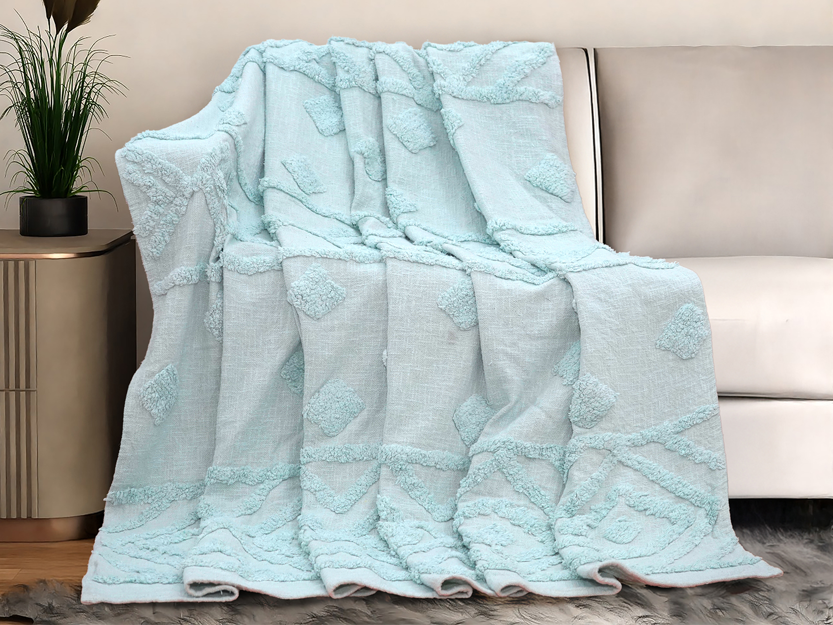 Покрывало 7018 Плед/Покрывало с элементами тафтинга Самира фото 1