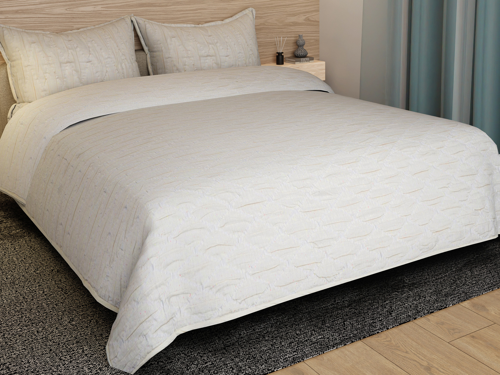 Комплект 3980A Комплект Покрывало/2 чехла для подушек, стеганые Самир фото 1