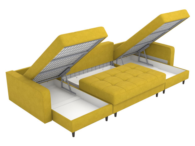 П-образный диван с оттоманками Санфорд