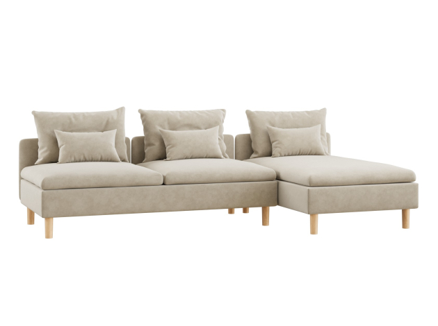 Угловой диван Калисто с оттоманкой