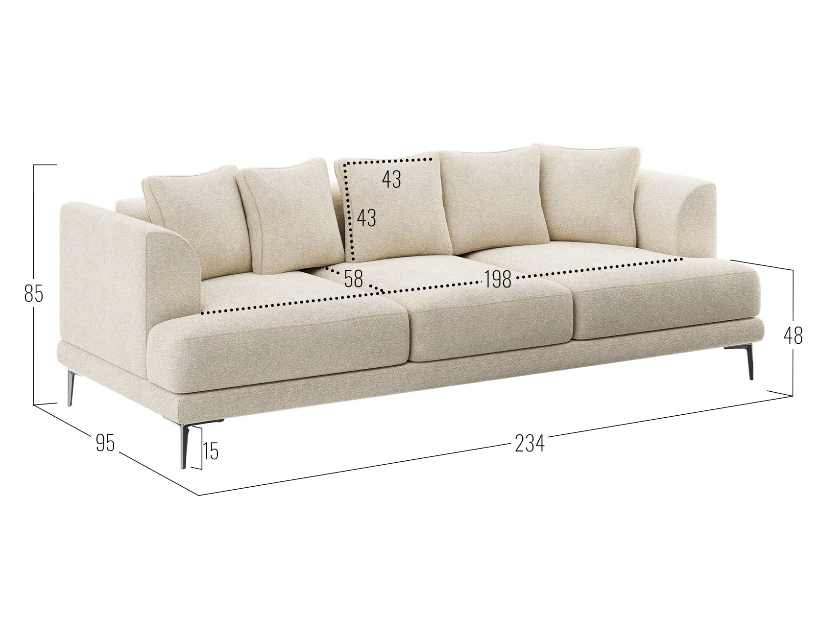 Прямой диван Некст фото 8