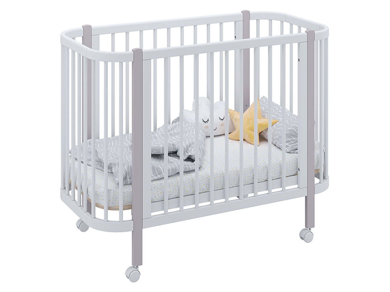 Кроватка для новорожденных Кроватка детская Polini kids Simple 350 Энни фото 27