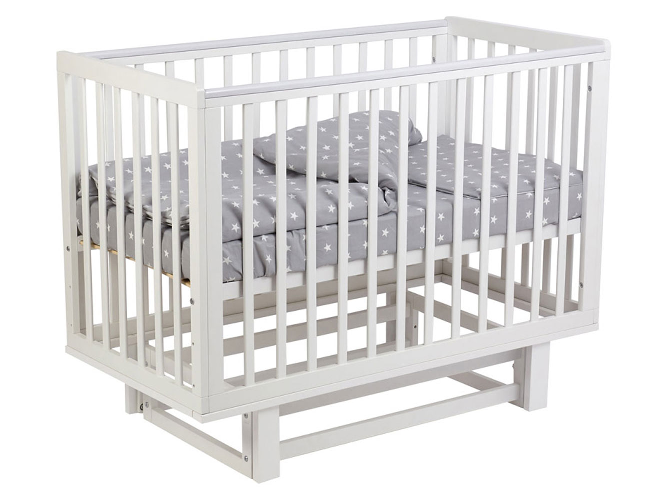 Кроватка для новорожденных Кроватка детская Polini kids Simple 340 с маятником Мадс с маятником фото 1