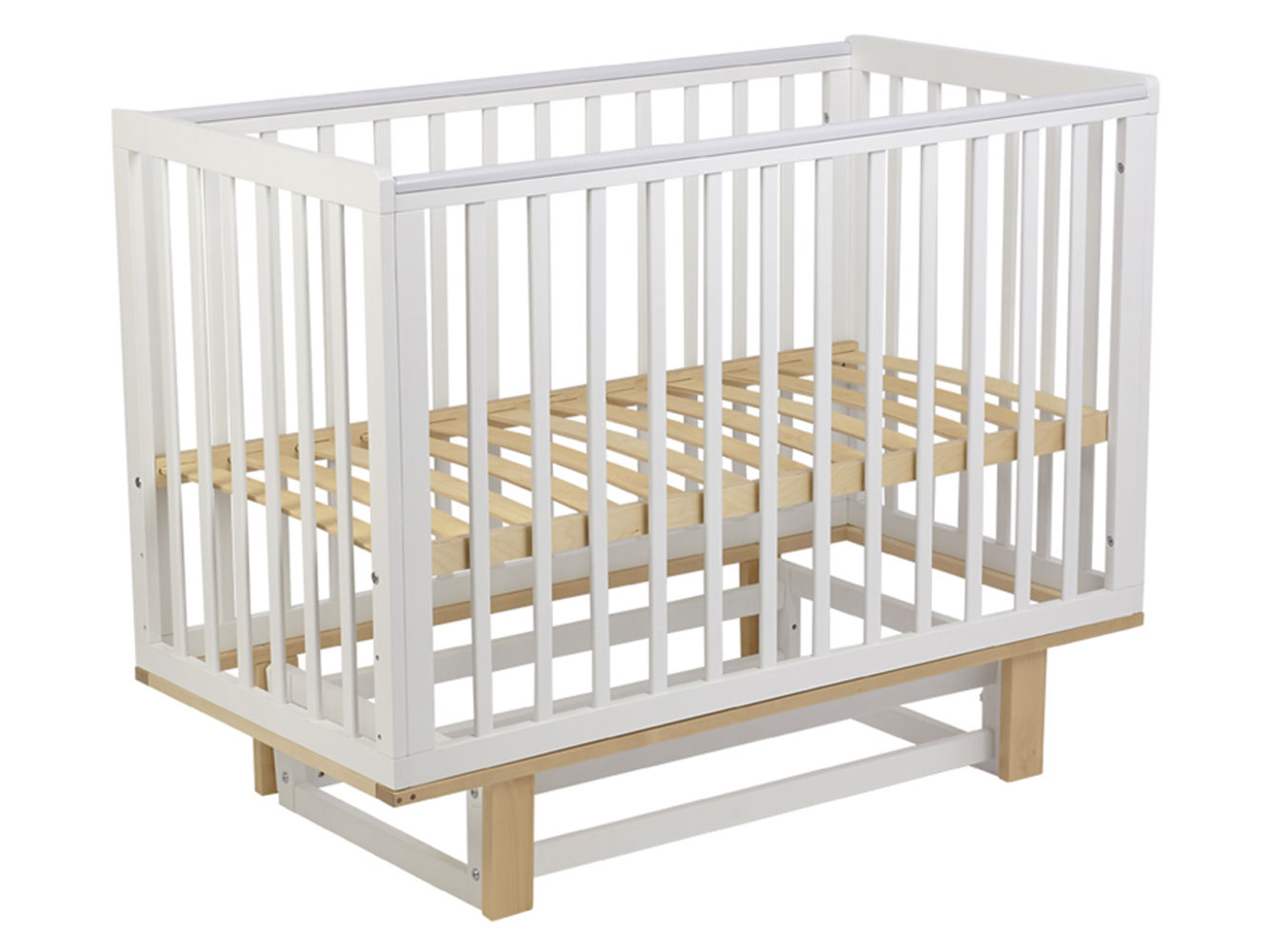 Кроватка для новорожденных Кроватка детская Polini kids Simple 340 с маятником Мадс с маятником фото 8