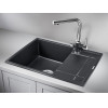 Врезная мойка Кухонная мойка кварцевая Granula 6501 GR-6501 фото 14