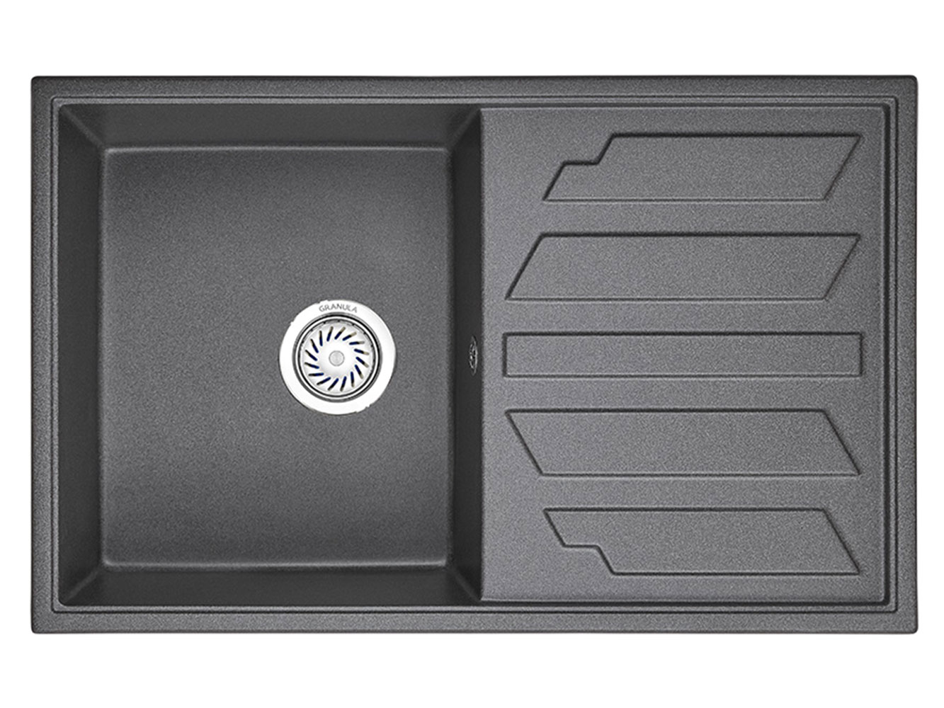 Врезная мойка Кухонная мойка кварцевая Granula 8002 GR-8002 фото 3