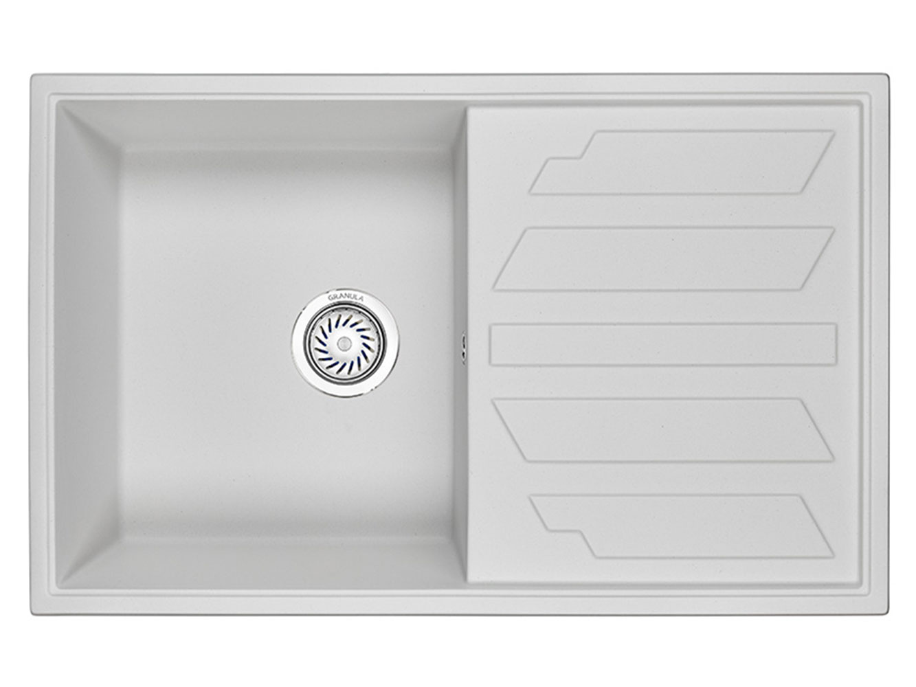 Врезная мойка Кухонная мойка кварцевая Granula 8002 GR-8002 фото 15