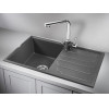 Врезная мойка Кухонная мойка кварцевая Granula 8002 GR-8002 фото 4