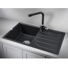 Врезная мойка Кухонная мойка кварцевая Granula 8002 GR-8002 фото 6