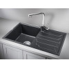 Врезная мойка Кухонная мойка кварцевая Granula 8002 GR-8002 фото 12