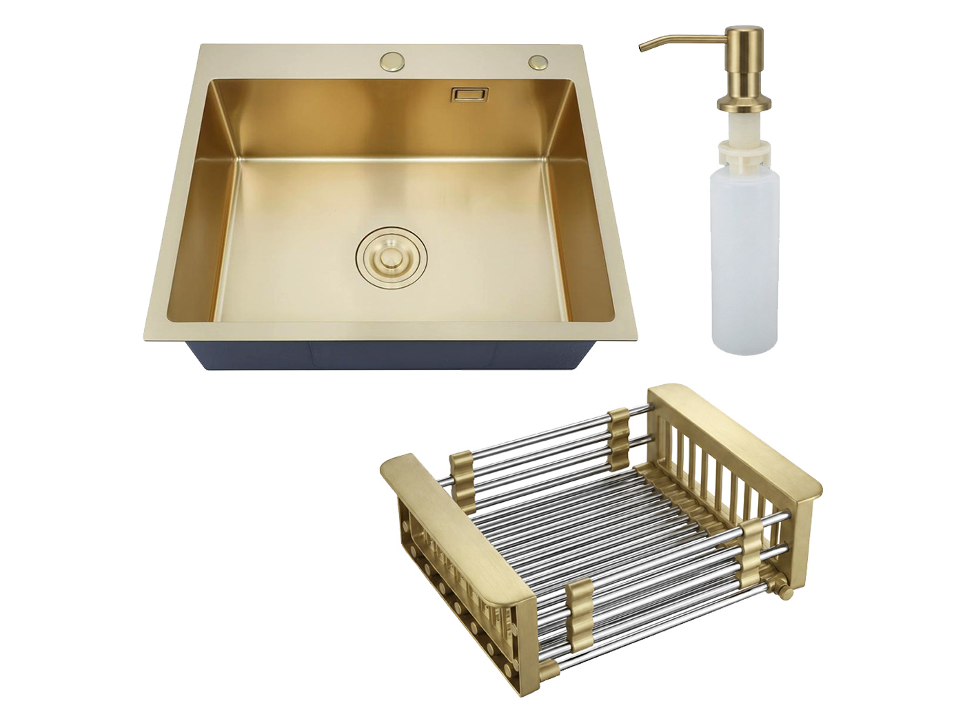 Врезная мойка с корзиной и дозатором MR-6050 фото 7