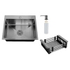 Врезная мойка с корзиной и дозатором MR-5843 фото 3