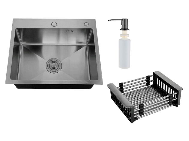 Врезная мойка с корзиной и дозатором MR-5843