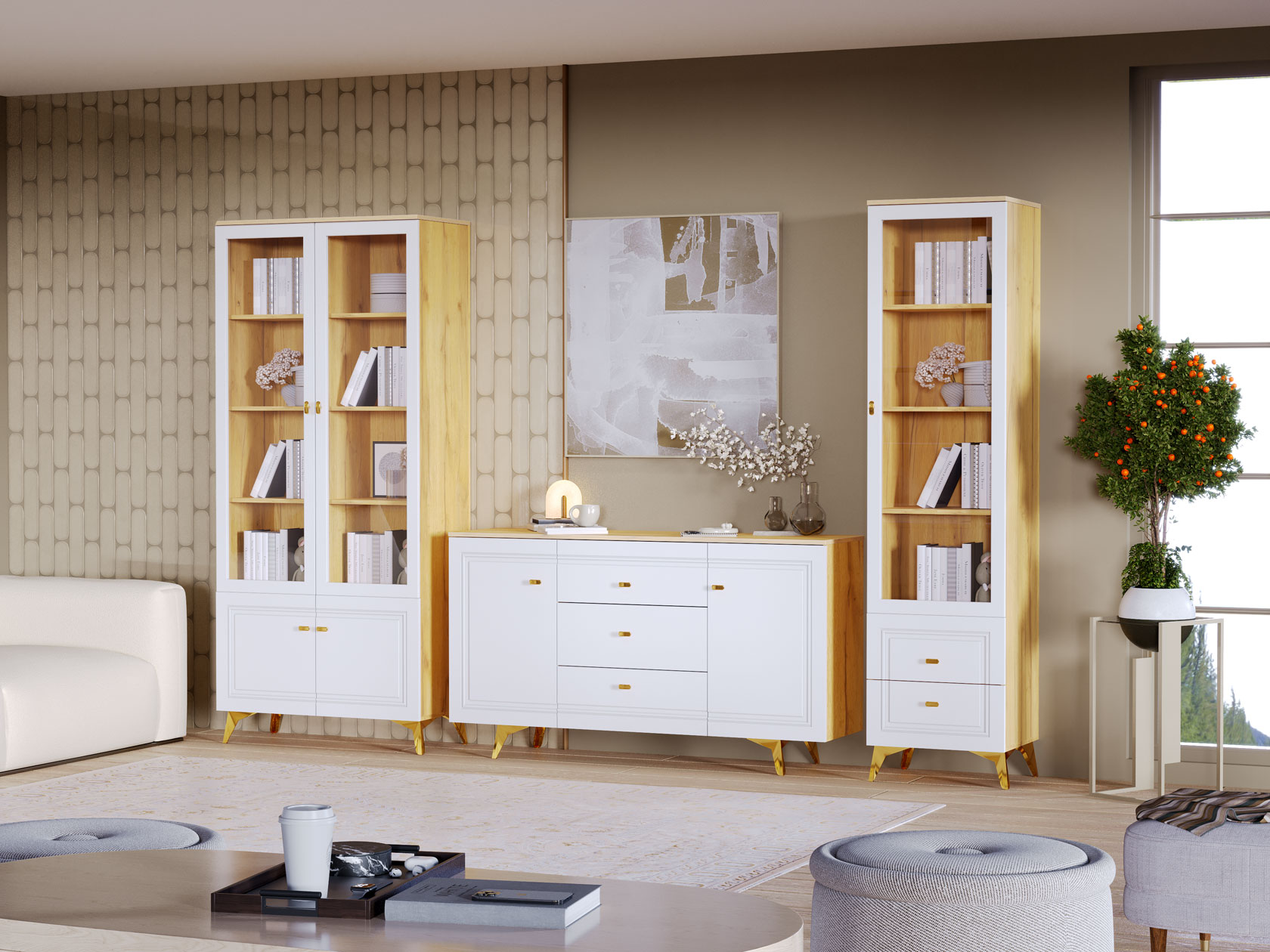 Гостиная Гостиная Вега Сапфир 5 Вега Сапфир с комодом фото 6