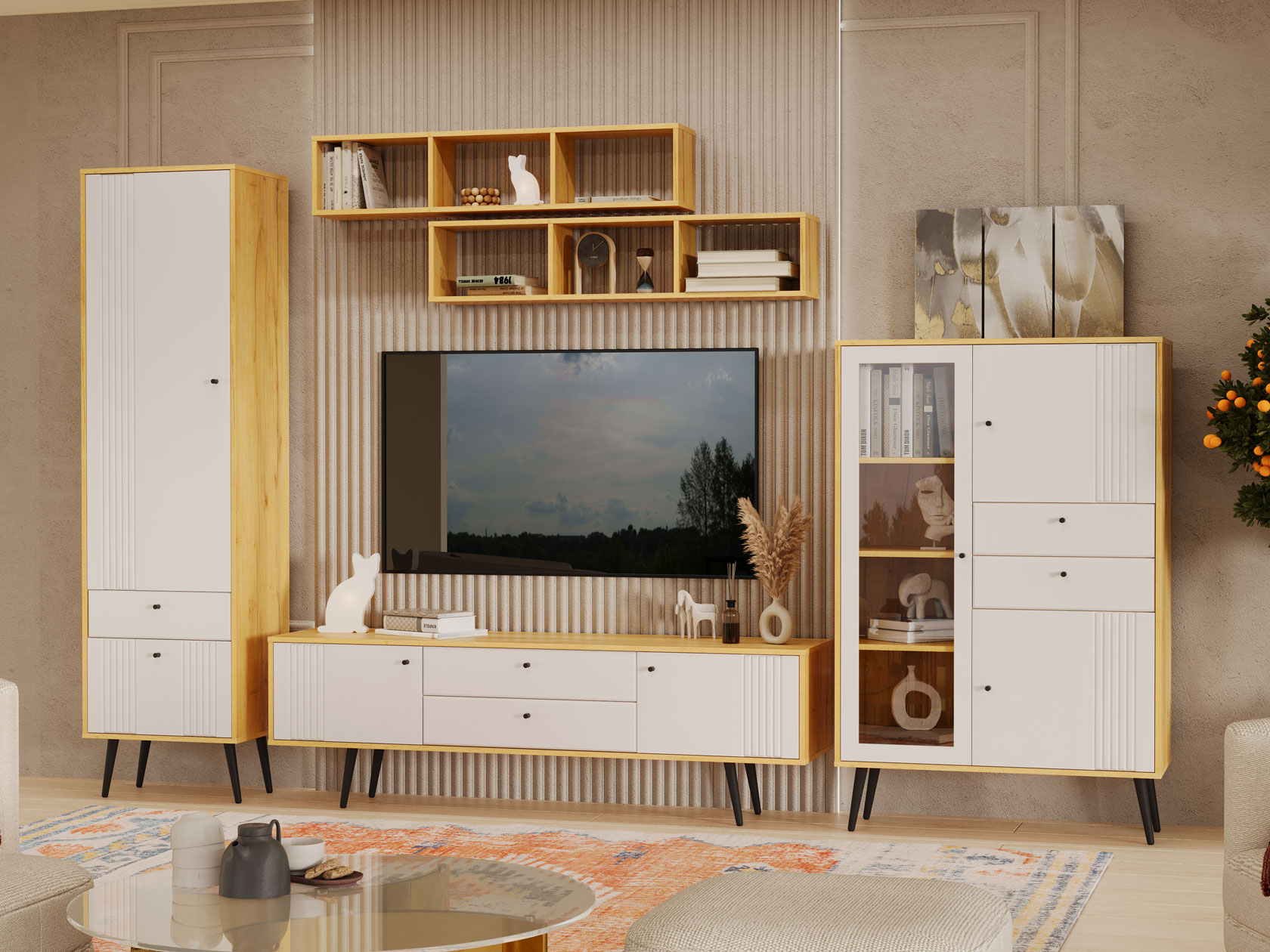 Гостиная Гостиная Вега Саксония 1 Вега Саксония со шкафом фото 1