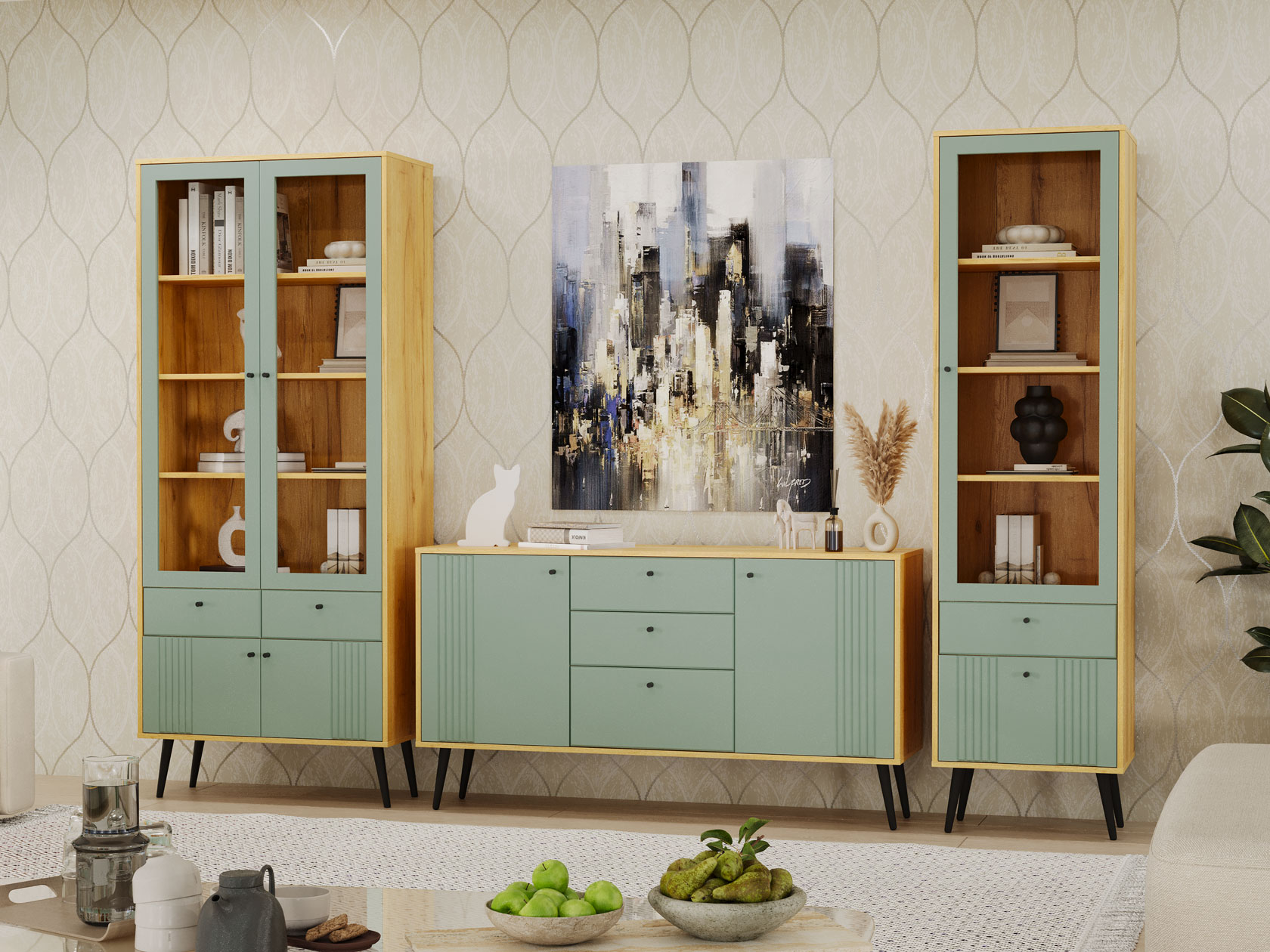 Гостиная Гостиная Вега Саксония 4 Вега Саксония с комодом фото 15