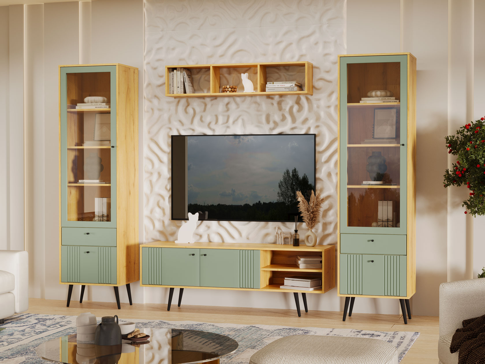 Гостиная Гостиная Вега Саксония 3 Вега Саксония с нишей фото 11