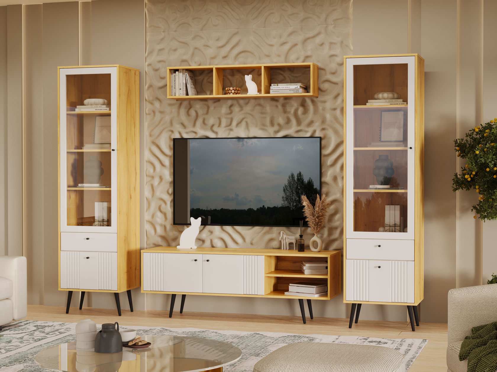 Гостиная Гостиная Вега Саксония 3 Вега Саксония с нишей фото 1