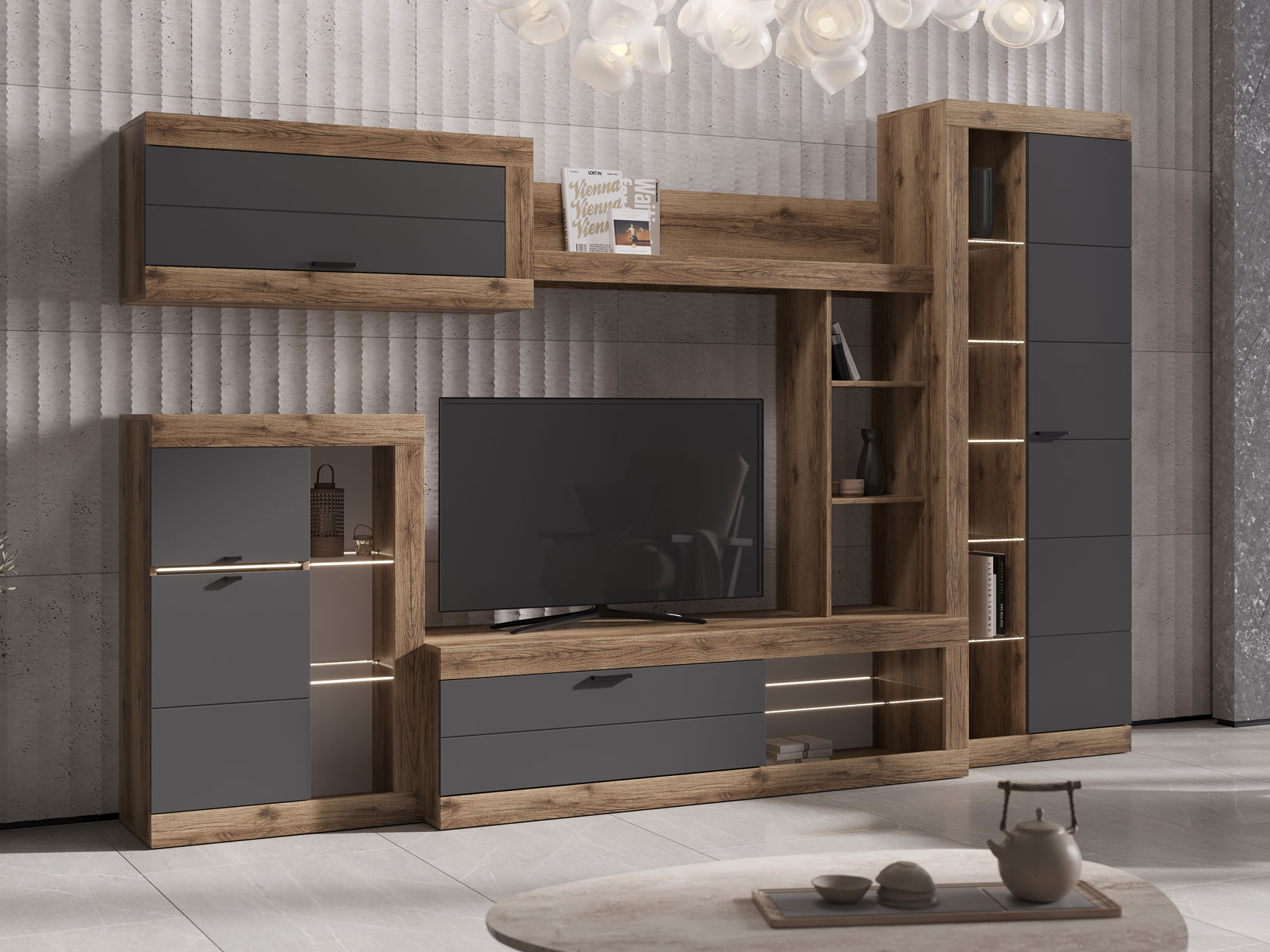 Гостиная Гостиная Прага 1 Прага с навесным шкафом фото 46