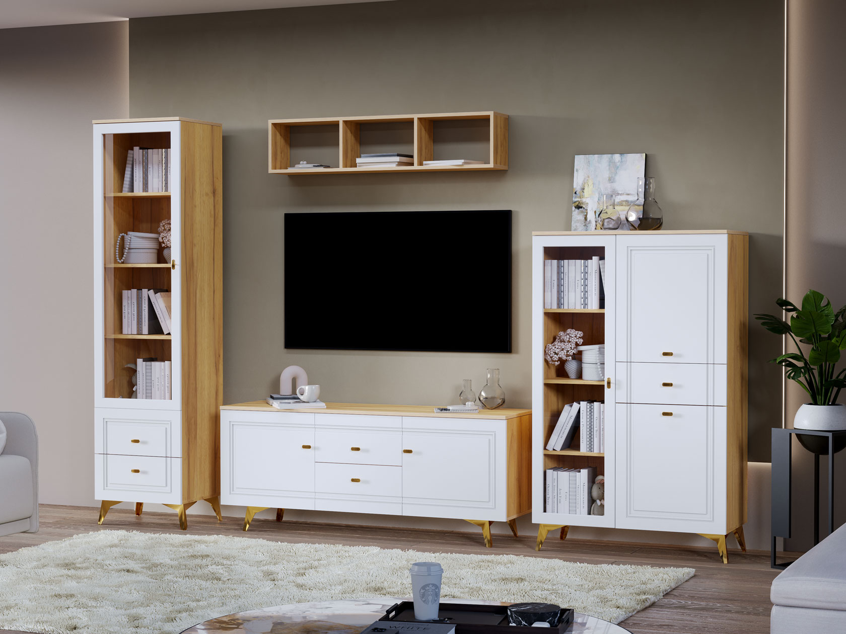 Гостиная Гостиная Вега Сапфир 1 Вега Сапфир с полкой фото 1