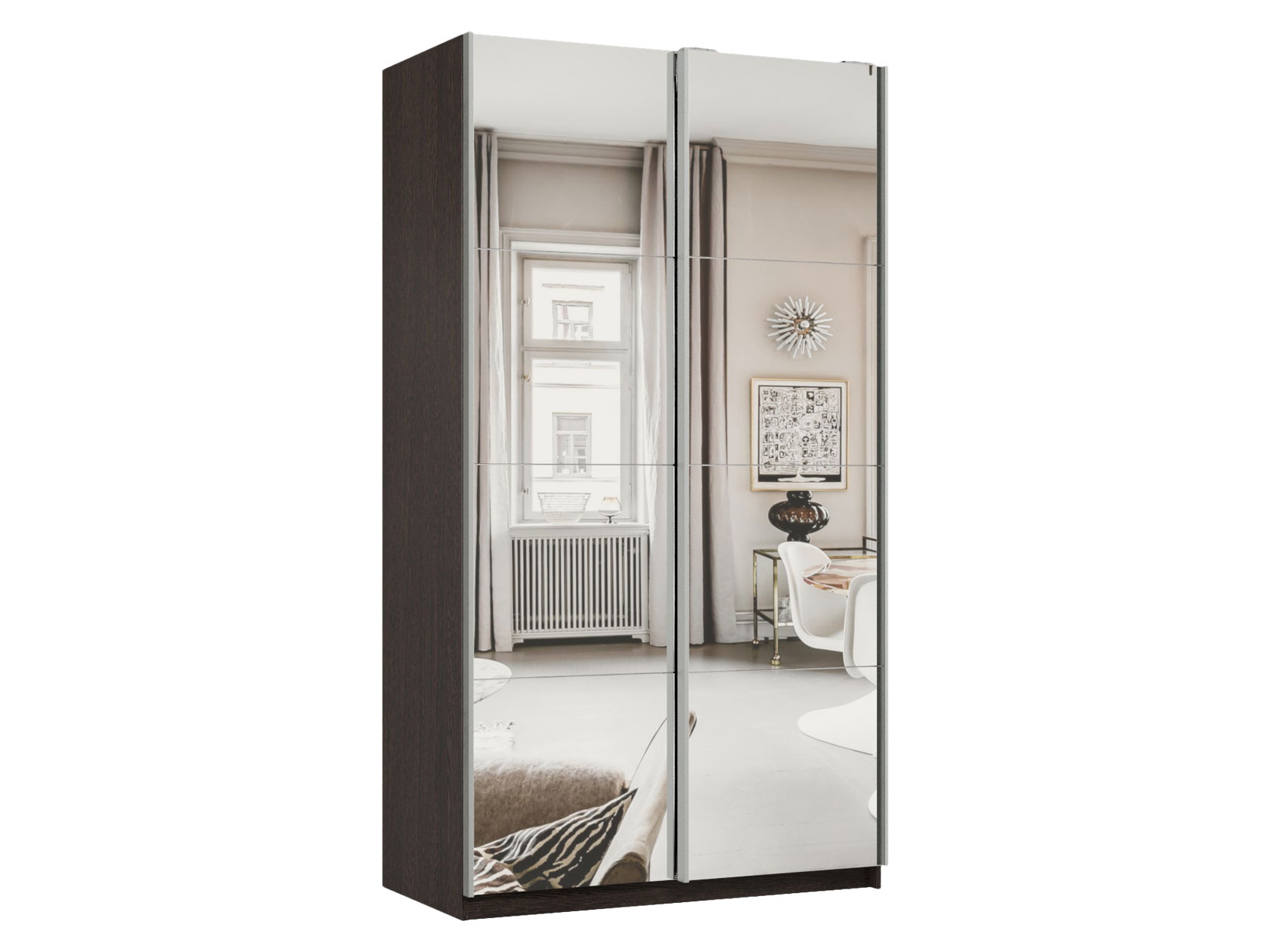 Шкаф-купе Шкаф-купе Smart фасад (з.з).01.(00.00).01 Смарт Зеркальный фото 1