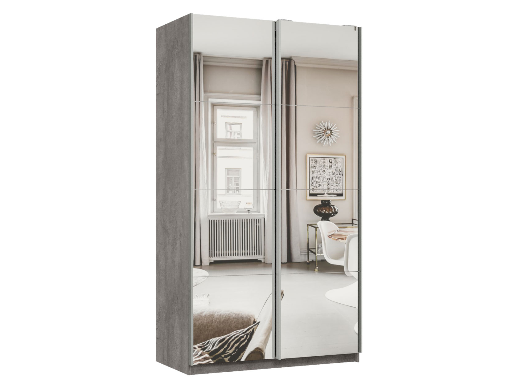 Шкаф-купе Шкаф-купе Smart фасад (з.з).01.(00.00).01 Смарт Зеркальный фото 1