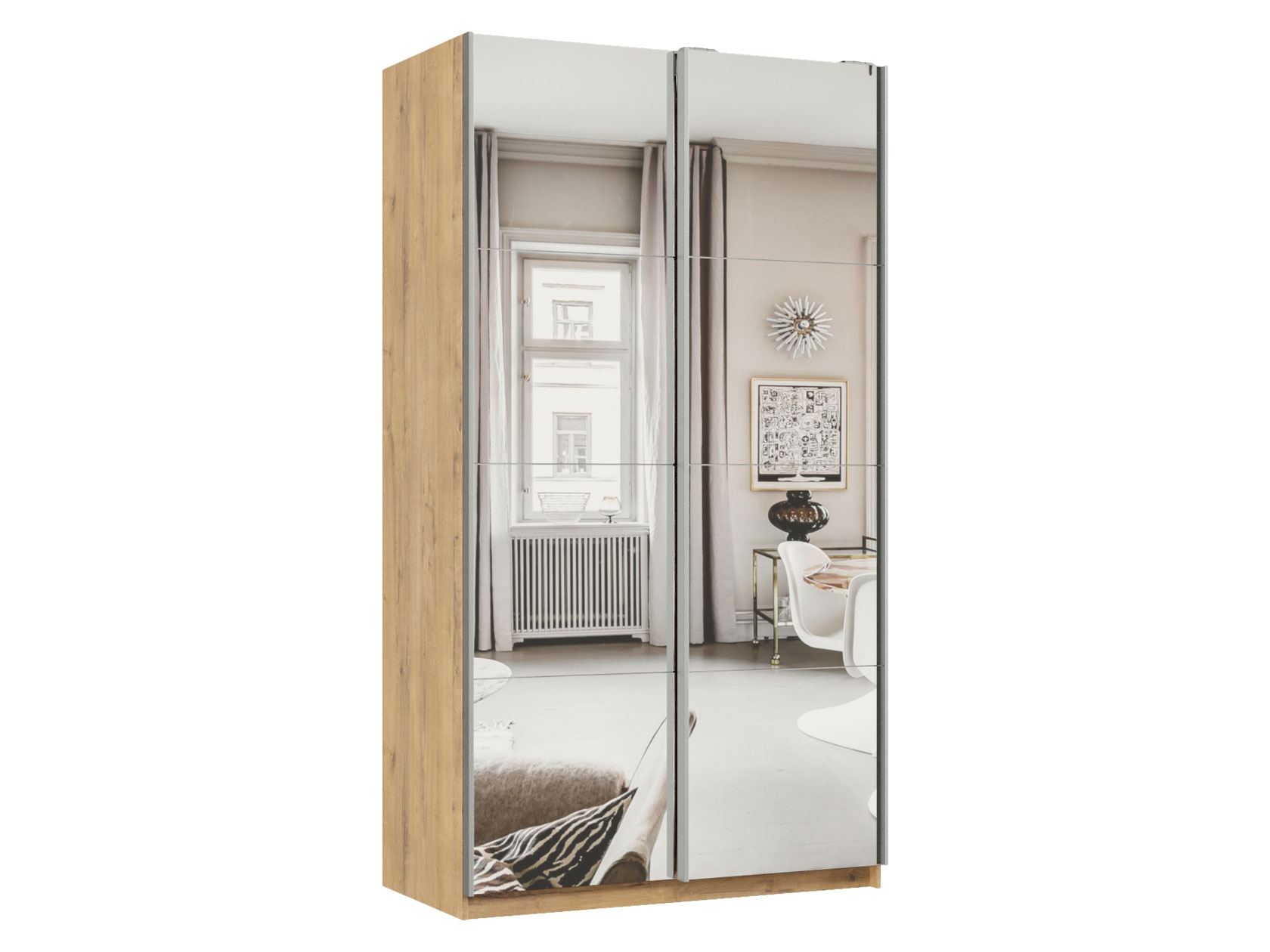 Шкаф-купе Шкаф-купе Smart фасад (з.з).01.(00.00).01 Смарт Зеркальный фото 1