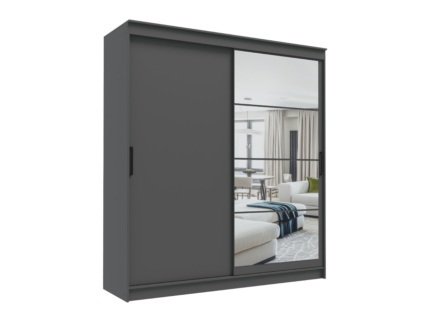 Шкаф-купе Гранд с глухой дверью и зеркалом фото 10