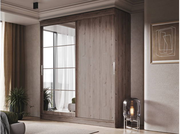 Шкаф-купе Гранд с глухой дверью и зеркалом