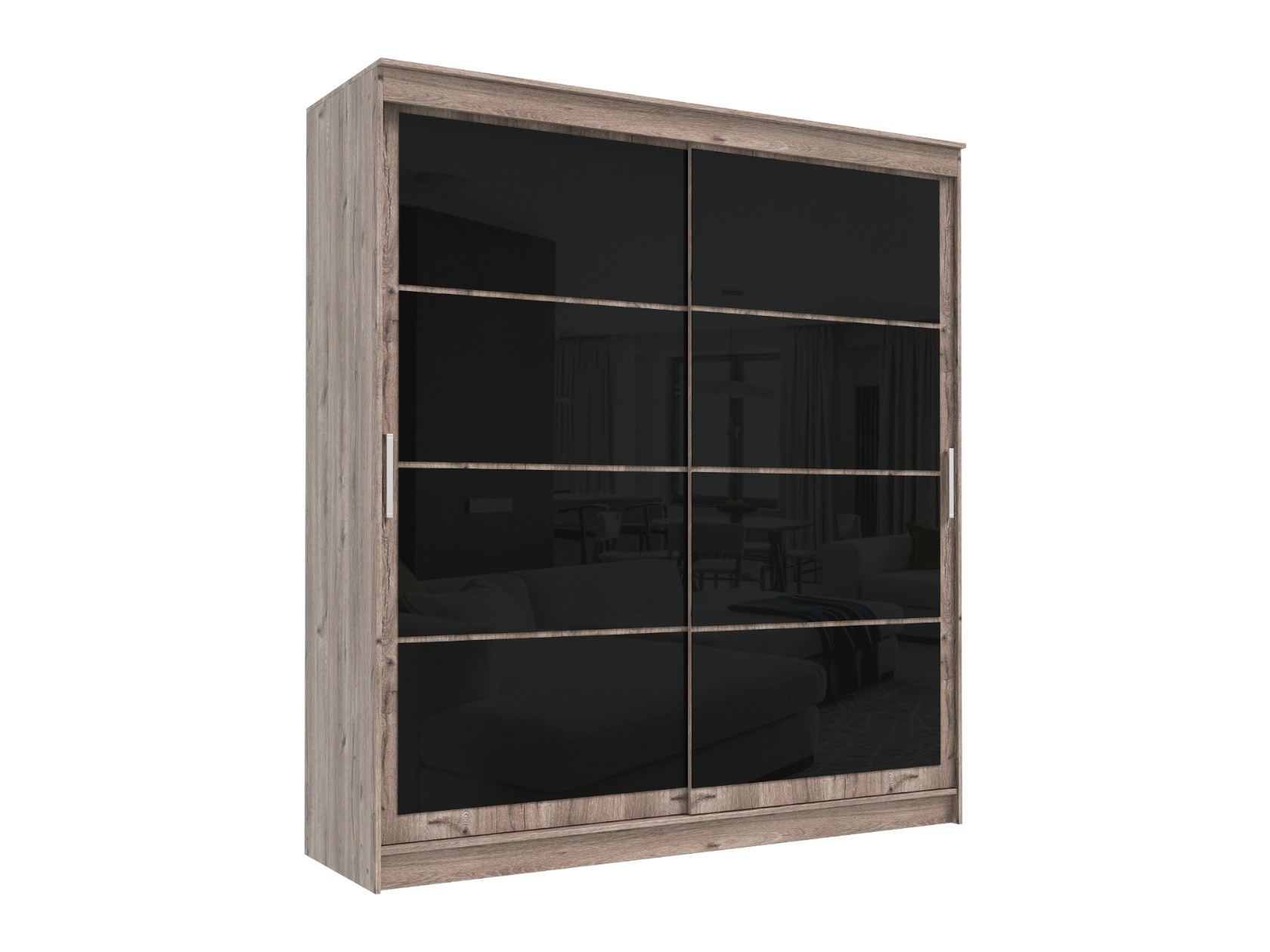 Шкаф-купе Шкаф-купе Гранд лакобель черный Гранд Лакобель черный фото 4