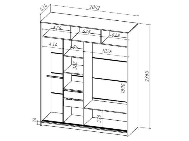 Шкаф-купе Бостон